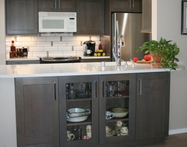 Galley Kitchen with Peninsula